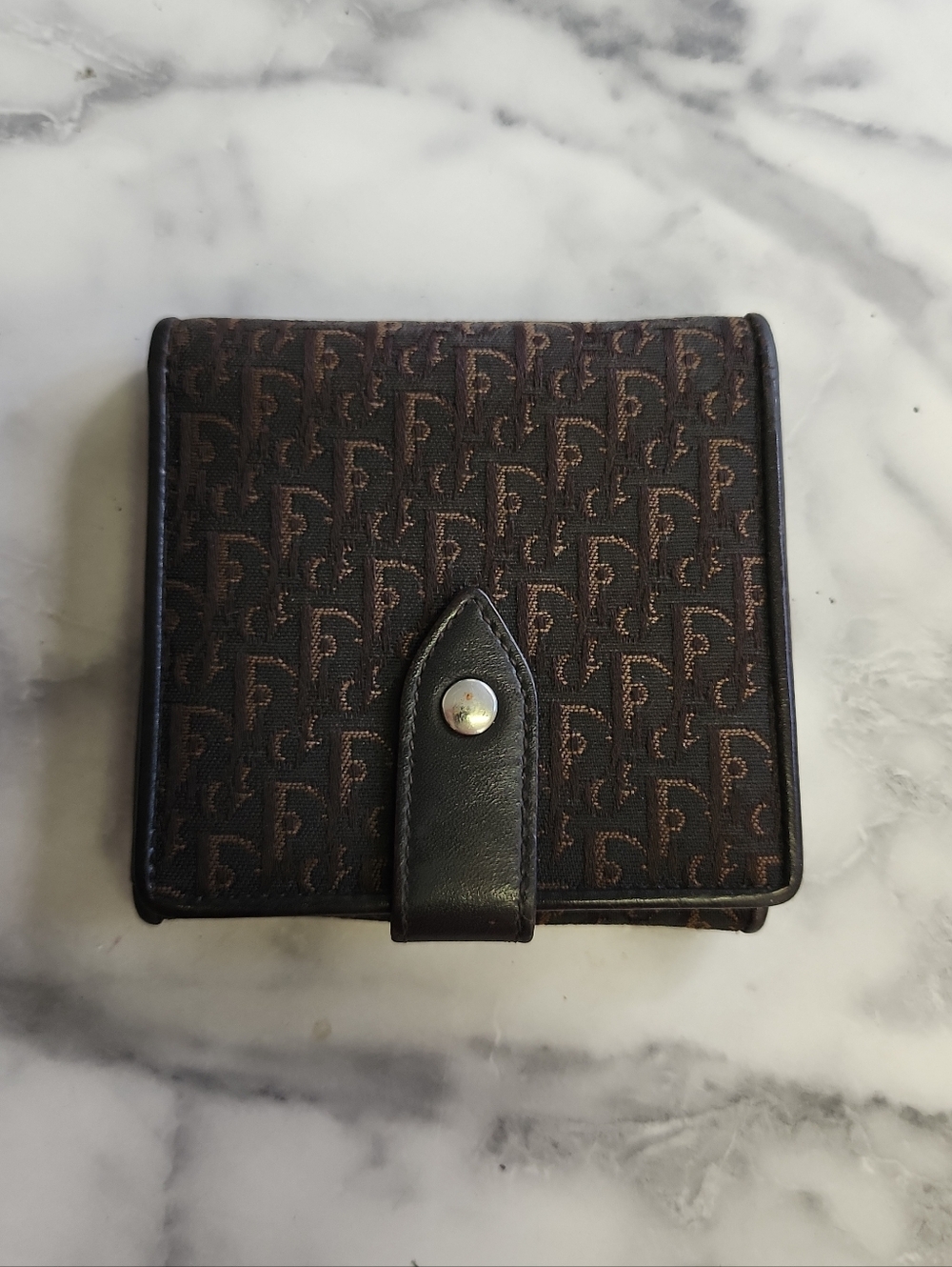 Authentic Vintage Dior Trotter Canvas Bifold Wallet